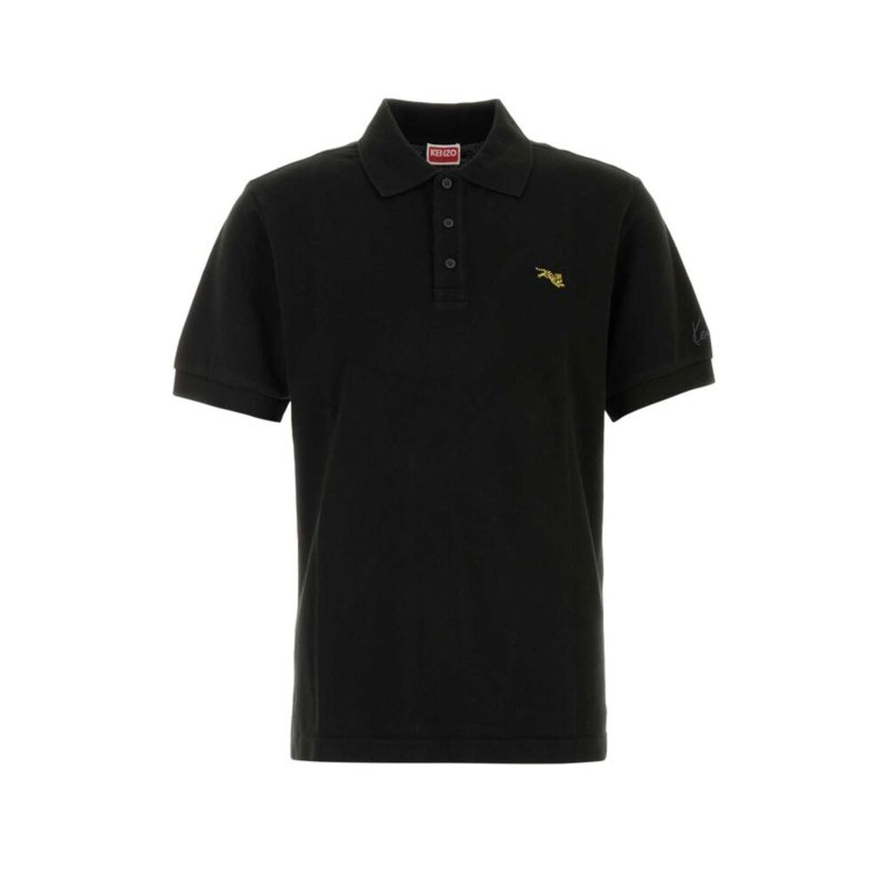 Kenzo Men Black Piquet Polo Shirt
